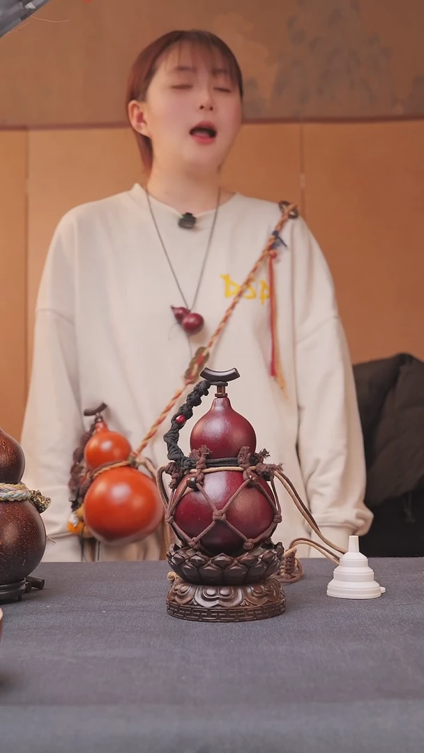 1673号链接精品大漆葫芦现货现发[一物一拍]不包含莲花底座