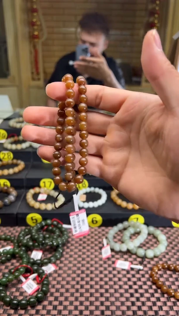 和田玉未镶嵌项链且末料金山糖长链卡8