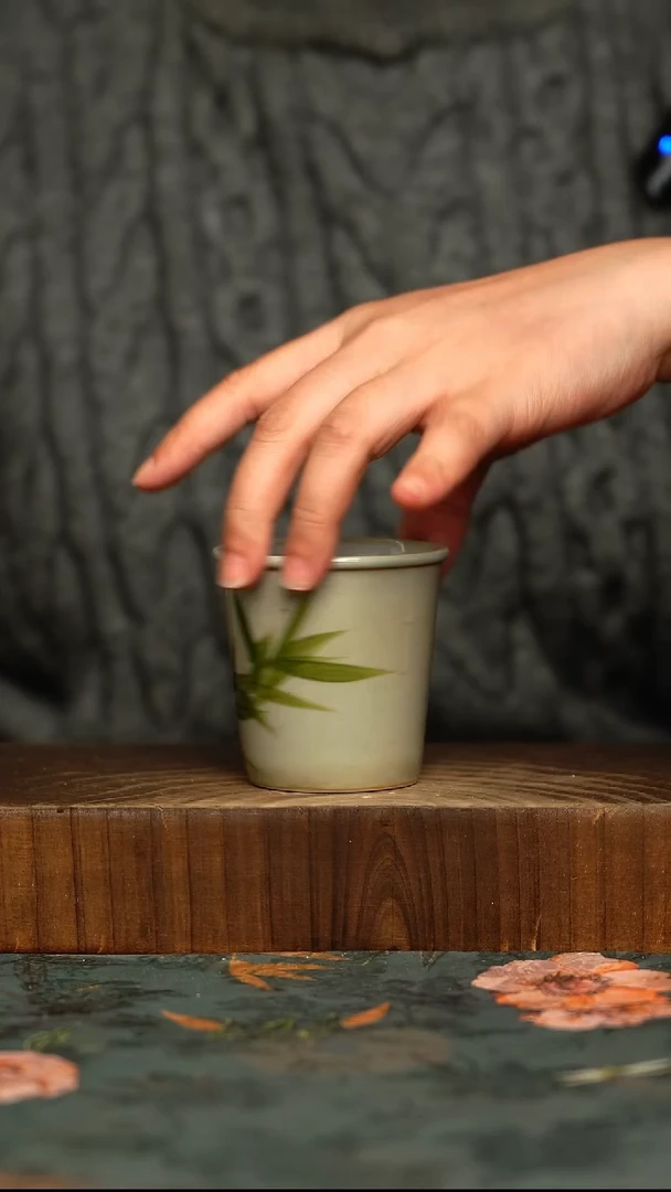 杯釉下彩手工手绘同款陶器