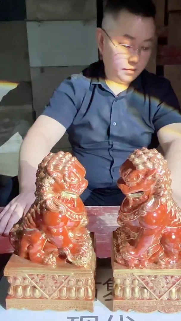 摆件景德镇陶瓷流水222
