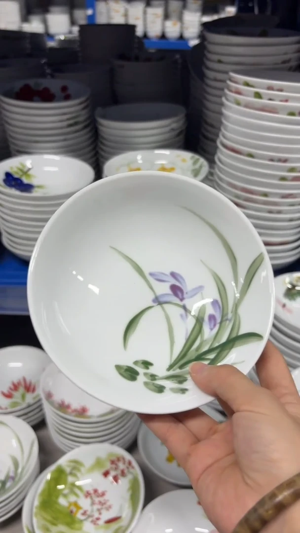 瓷片景德镇手绘釉中彩（食品级）小胖碗