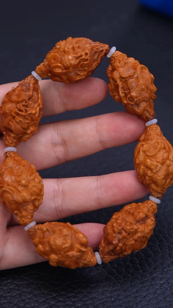 【闪购商品】橄榄核其他回血骑兽整身2.3七星罗汉手串