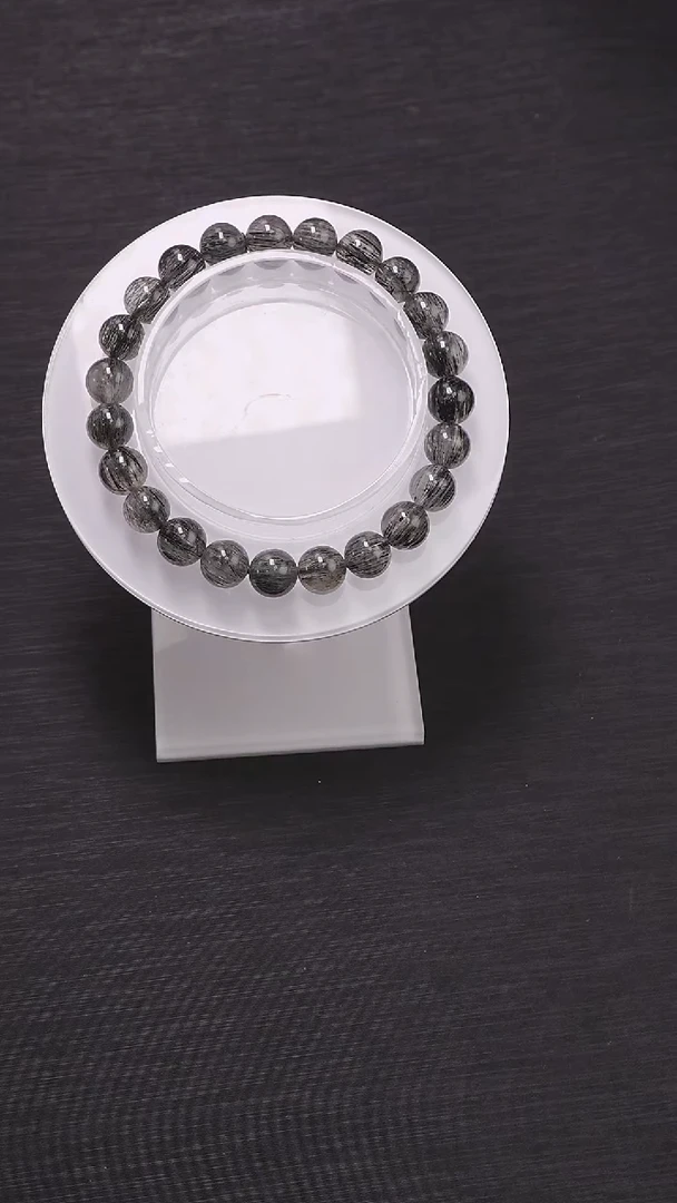 水晶手链未镶嵌黑发晶单圈8mm-多样性发其一