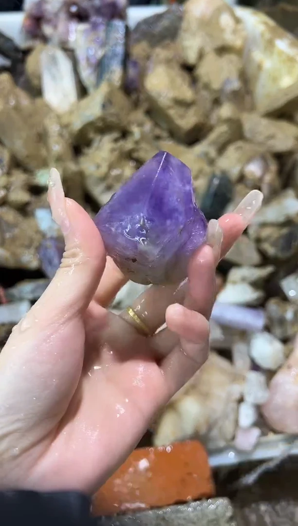 未镶嵌大型摆件（非配饰）水晶684紫水晶