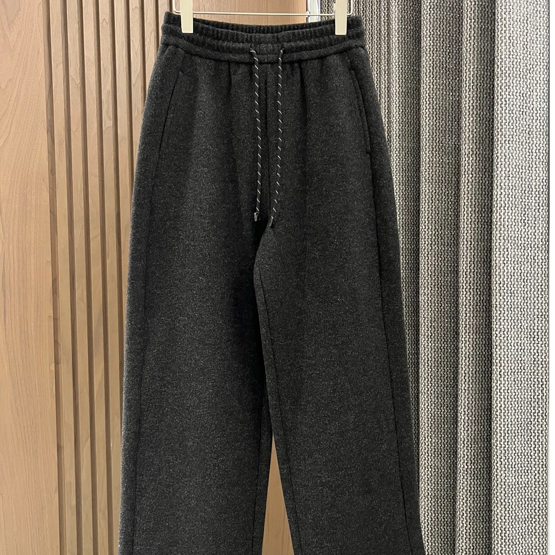 阿悄家 冬款 云感毛呢绒阔腿裤#8812