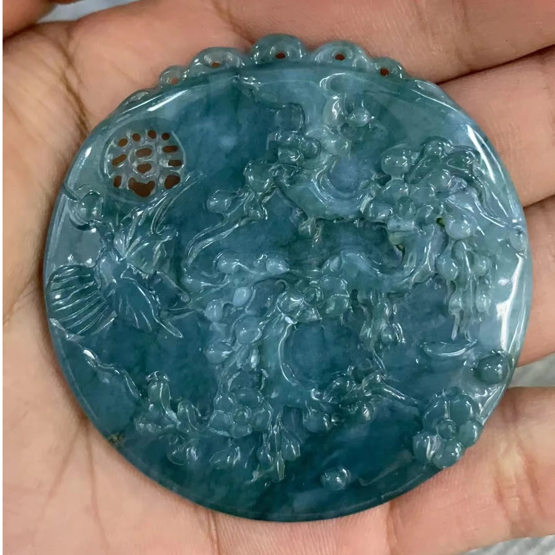 翡翠花鸟吊坠挂件拍一个发一个 多样性发货-512288