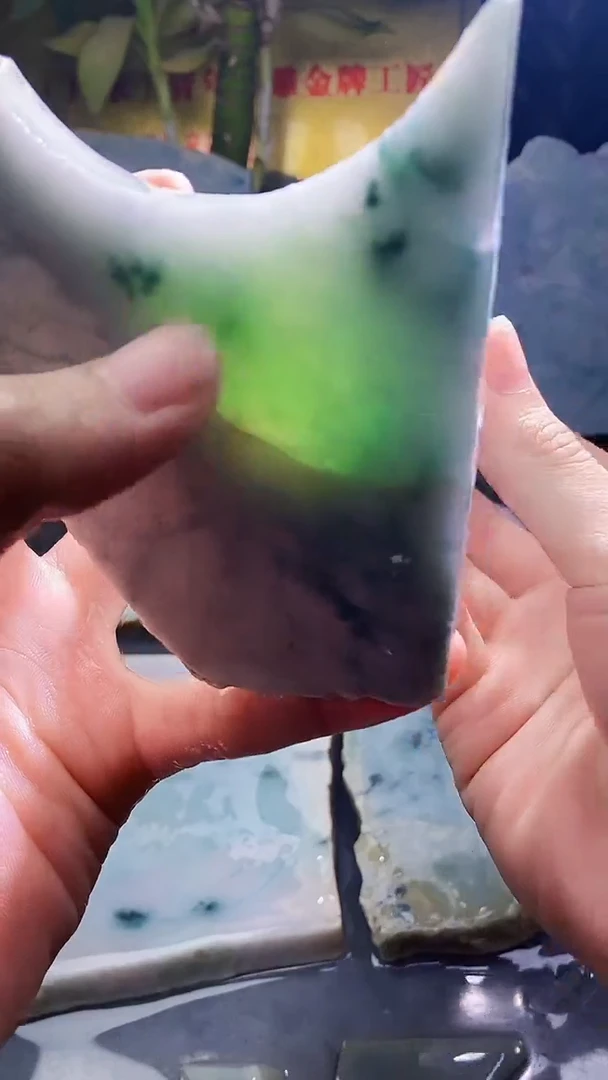 未镶嵌挂件翡翠小雨16
