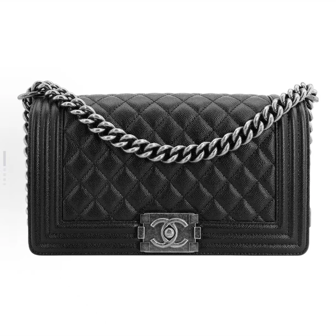 99新 Chanel/香奈儿 安洁利严选口盖包/BK0137507 单肩包