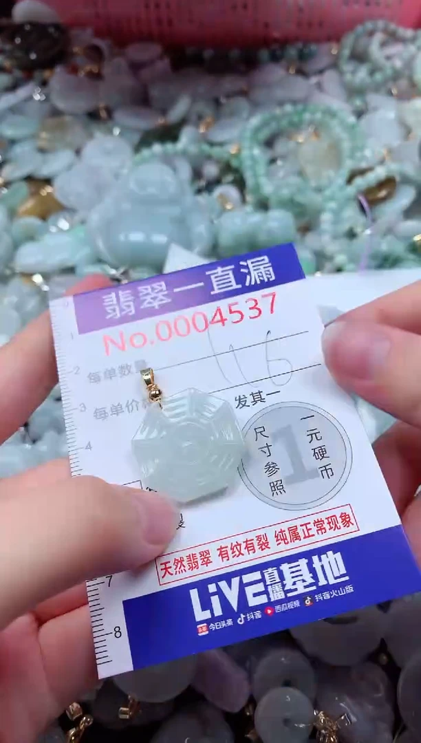 翡翠未镶嵌吊坠(不含链)4537