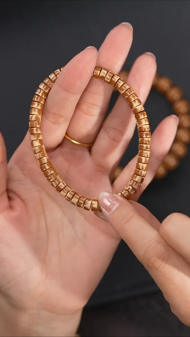 手串紫金鼠6.5mm药片实心鼠