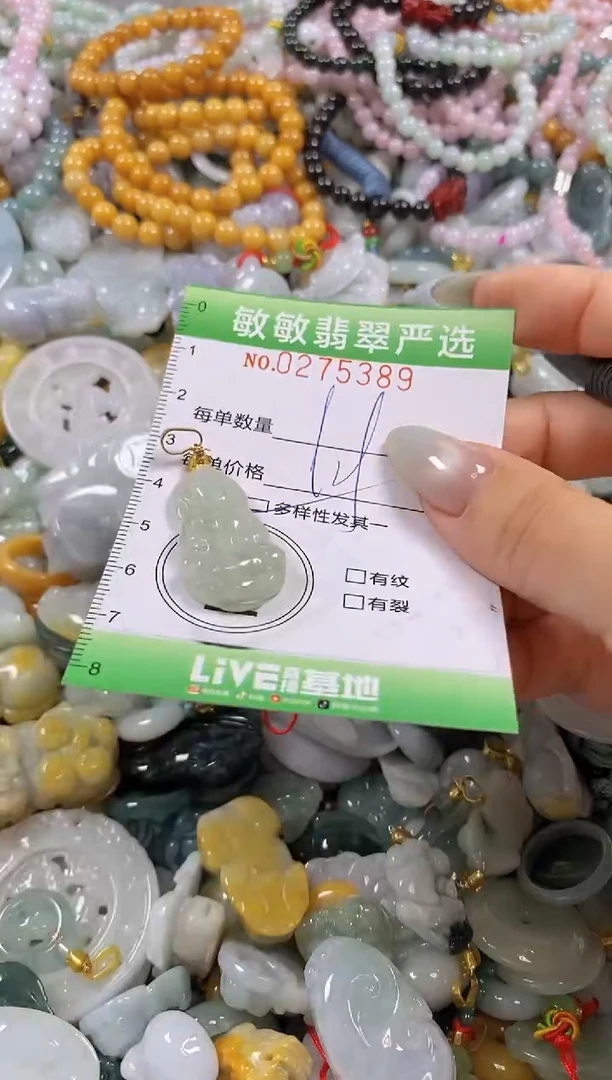 翡翠未镶嵌颈饰闪购0215389多样性发其一