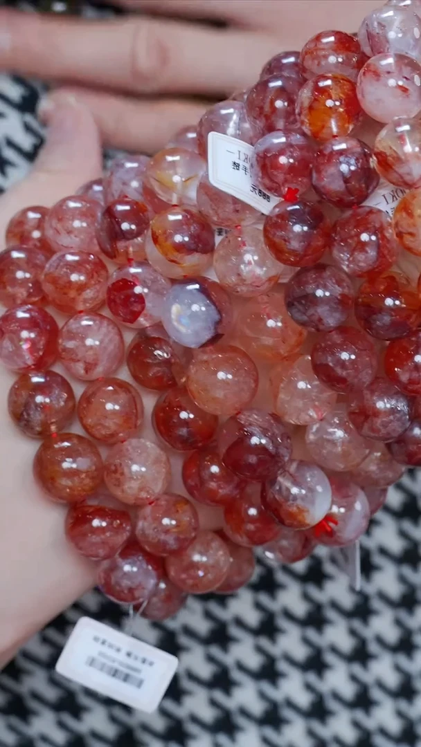 水晶手链未镶嵌5【】多样性发一珠径14-15