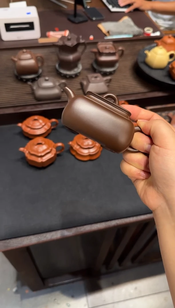 茶壶紫砂东*记长四方 紫砂壶