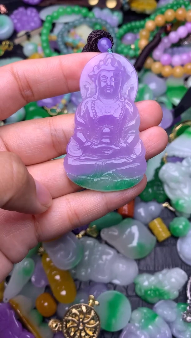 颈饰未镶嵌翡翠缅甸翡翠吊坠