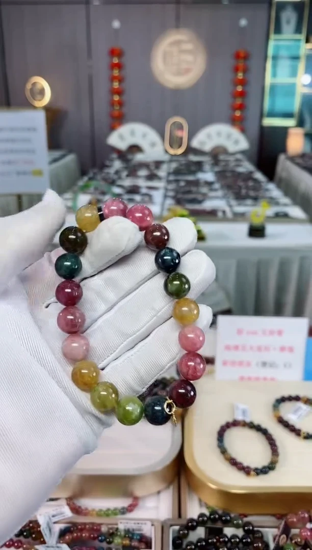 未镶嵌老矿碧玺单圈手串10mm+碧玺（多样性发一条）xion