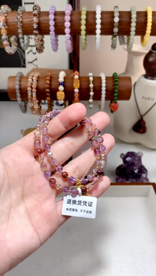 【闪购商品】南红玛瑙发饰银S925镶嵌手串