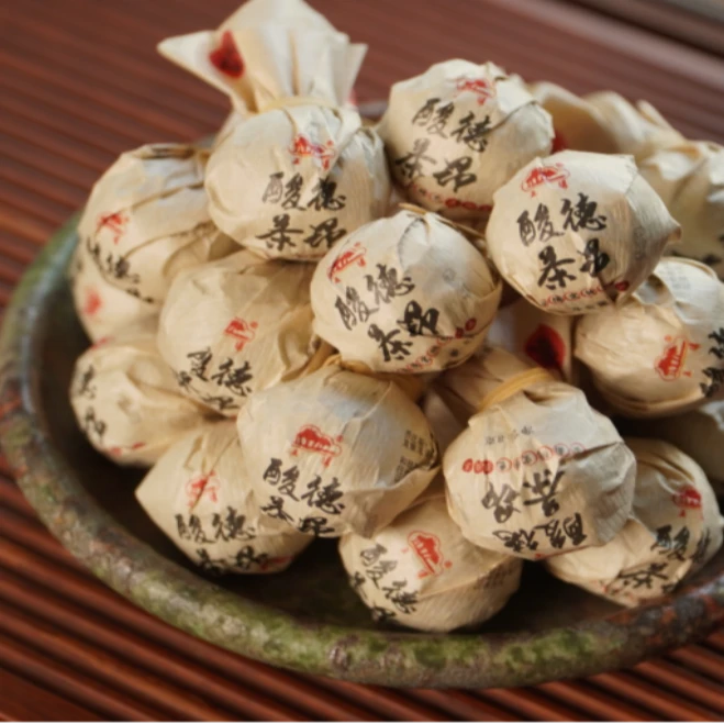 [龙珠陶罐]云南特产德昂酸茶少数名族特色男女老少皆宜龙珠发酵茶