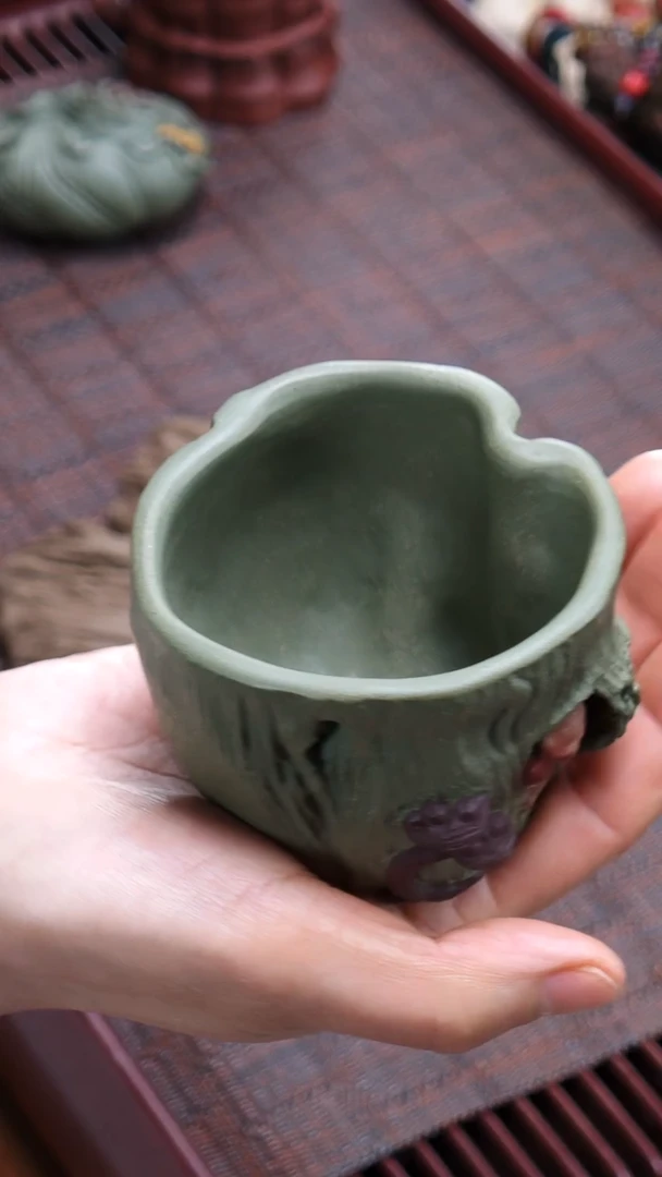 【闪购商品】紫砂茶杯子夜《灵猴杯》