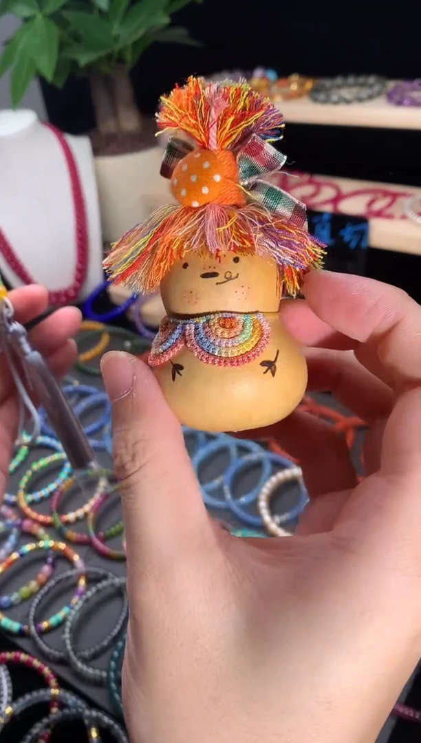 天然辰砂葫芦摆件