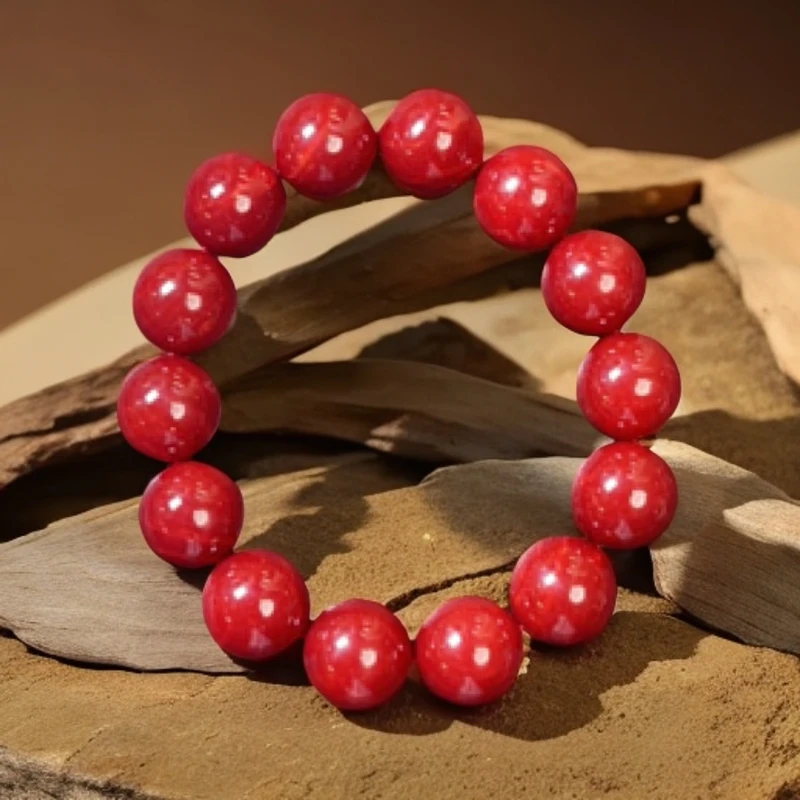 手链 Y3988赤血红正圆男女通款手链16m