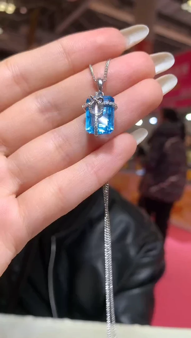 吊坠(赠链)银S925镶嵌托帕石【宝石世家严选】