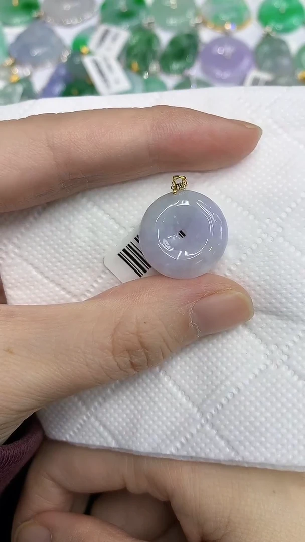 颈饰18K金镶嵌翡翠11111111111111111
