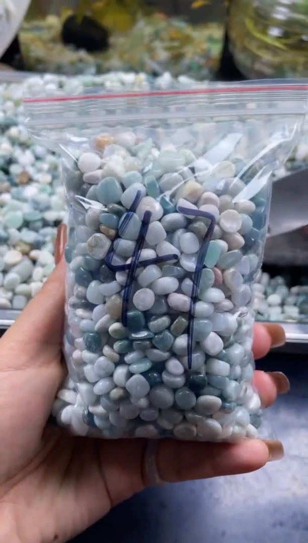 配石翡翠天然翡翠倒角500克47