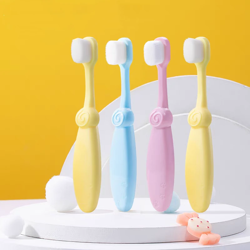 3支装】糖果色儿童牙刷 2-6岁小刷头牙刷超柔软刷丝护龈训练牙刷