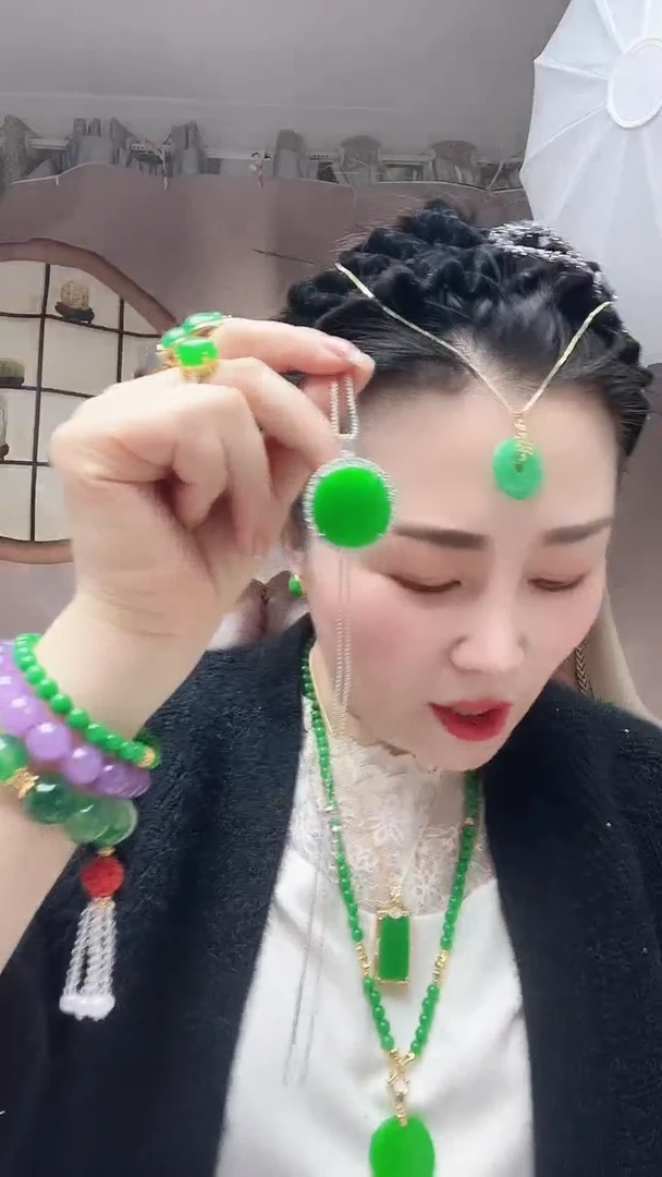 【闪购商品】翡翠颈饰银S925镶嵌A48号