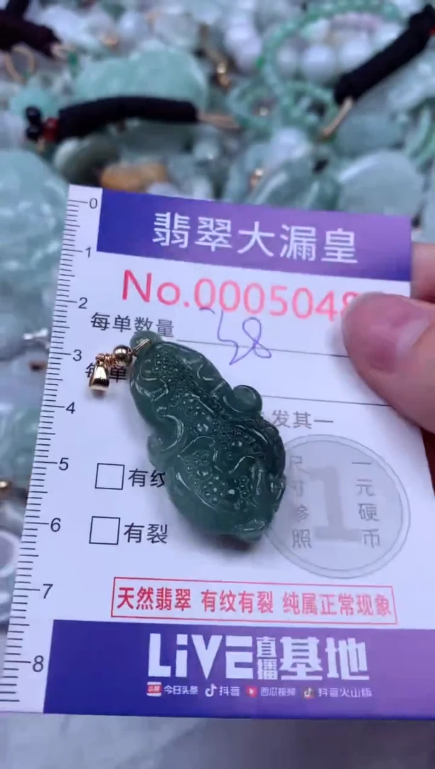 吊坠(不含链)未镶嵌翡翠5048