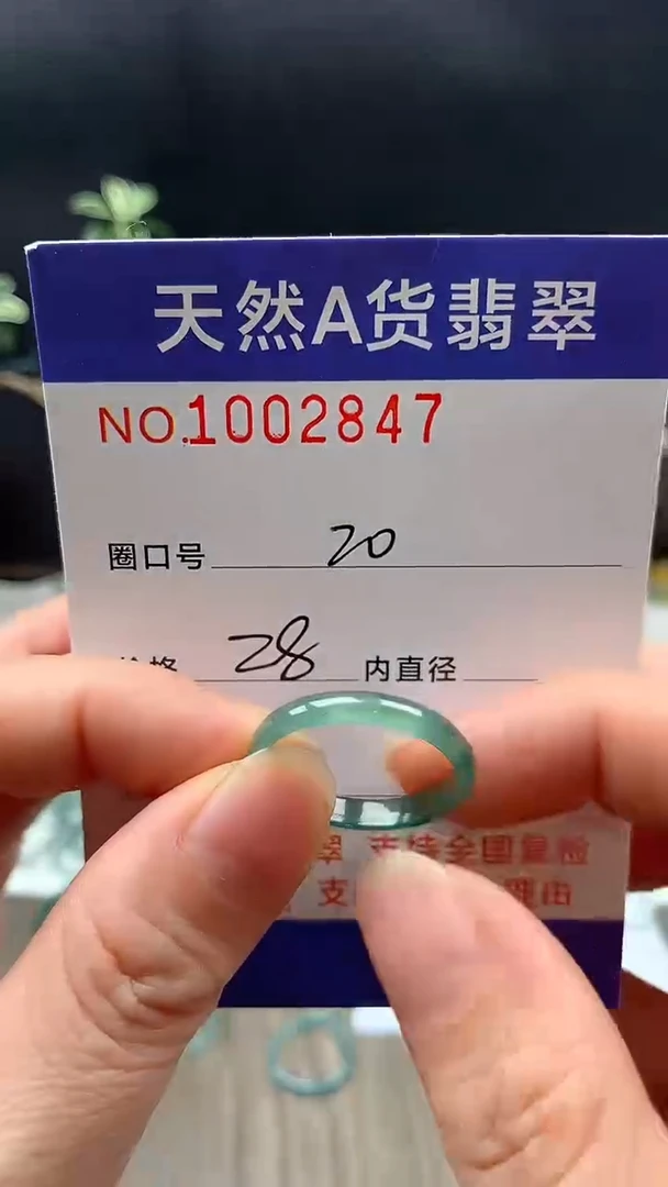 未镶嵌戒指翡翠20#
