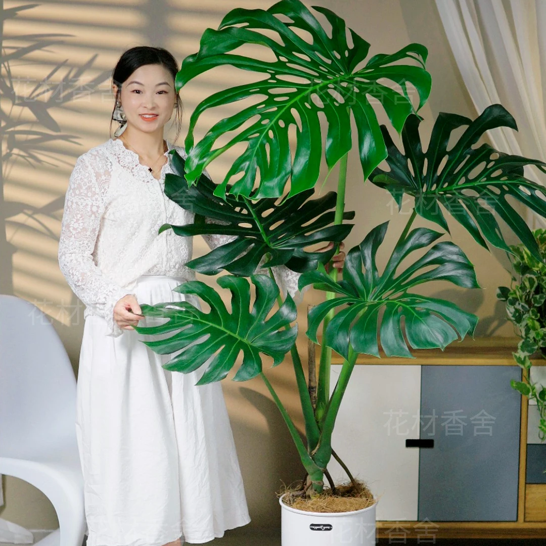 1.4至1.6米室客厅网红北欧风落地摆放绿植盆栽净化空气美化家居