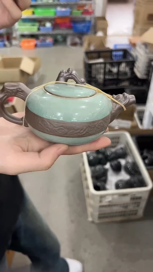 龙泉云间青瓷小米茶器