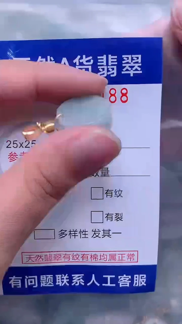 翡翠未镶嵌吊坠(不含链)1