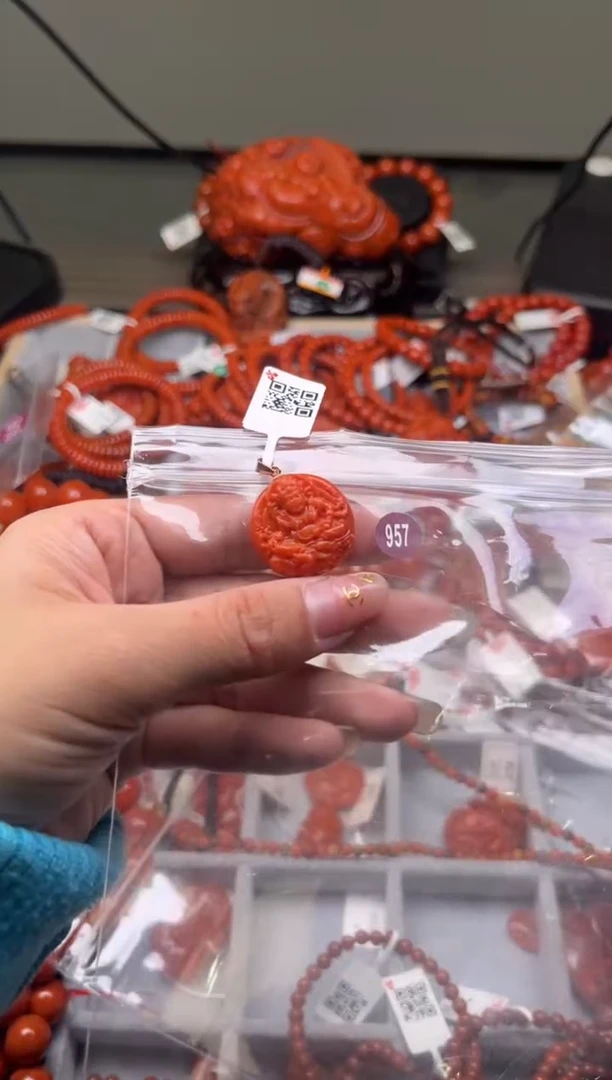 【闪购商品】南红玛瑙珠宝奇石银S925镶嵌957