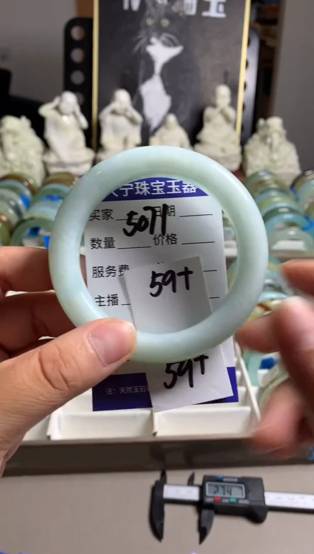 蛇纹石玉未镶嵌手镯5071