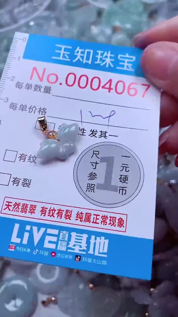 吊坠(不含链)未镶嵌翡翠4067