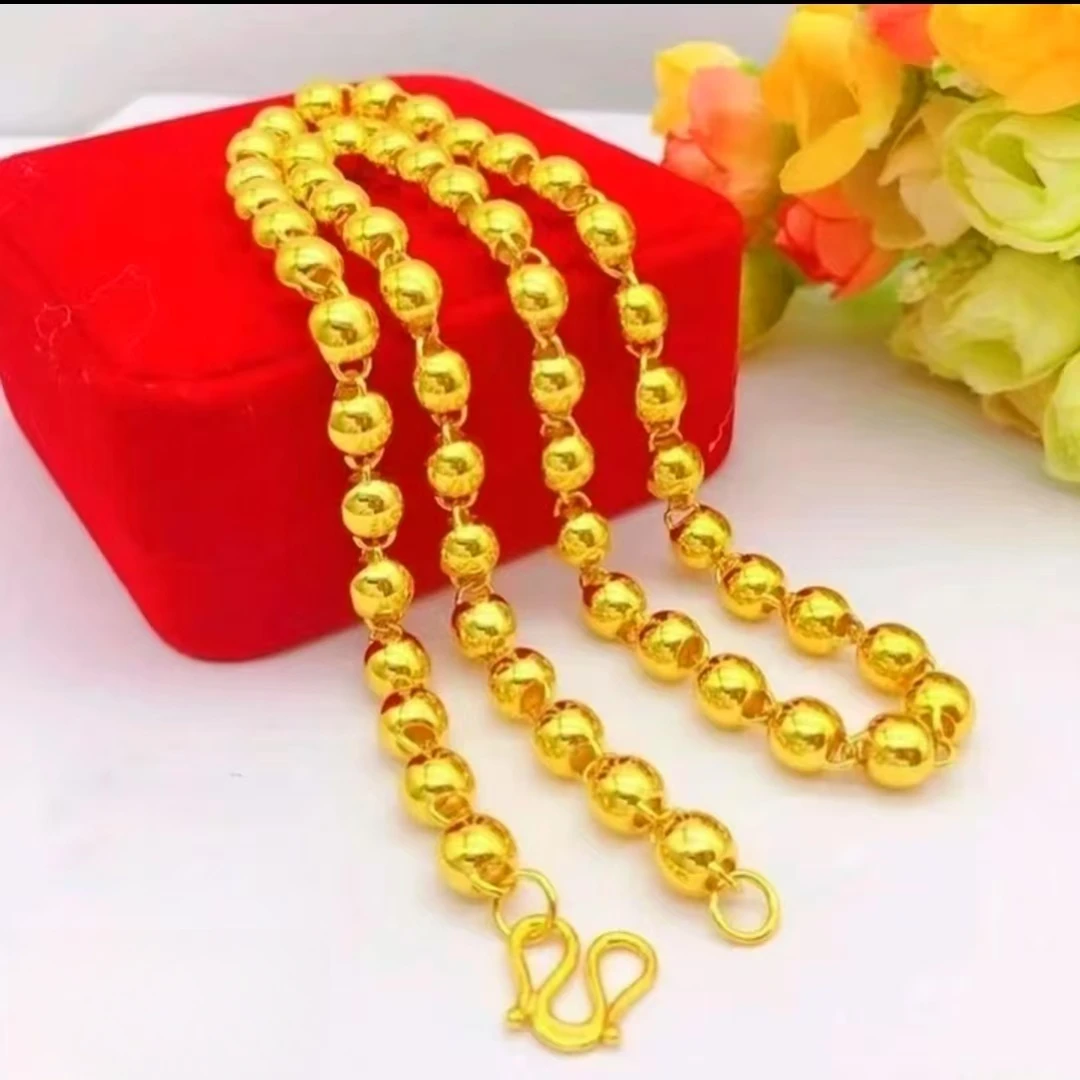 合金项链  2025新款【圆珠项链】男士时尚气质百搭经典潮流精工精美