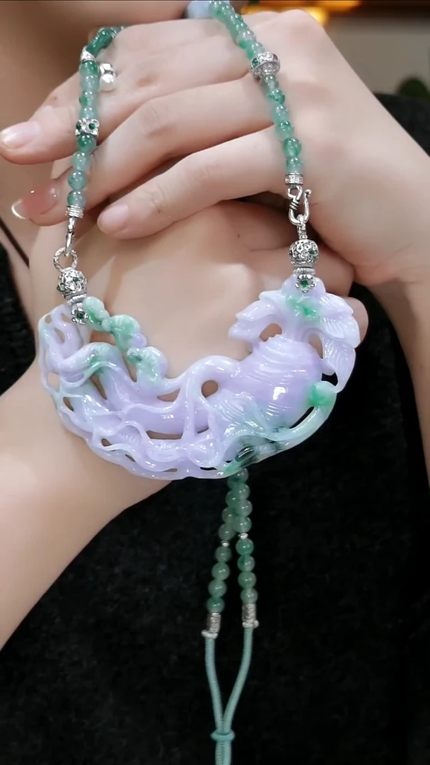 颈饰未镶嵌翡翠国风