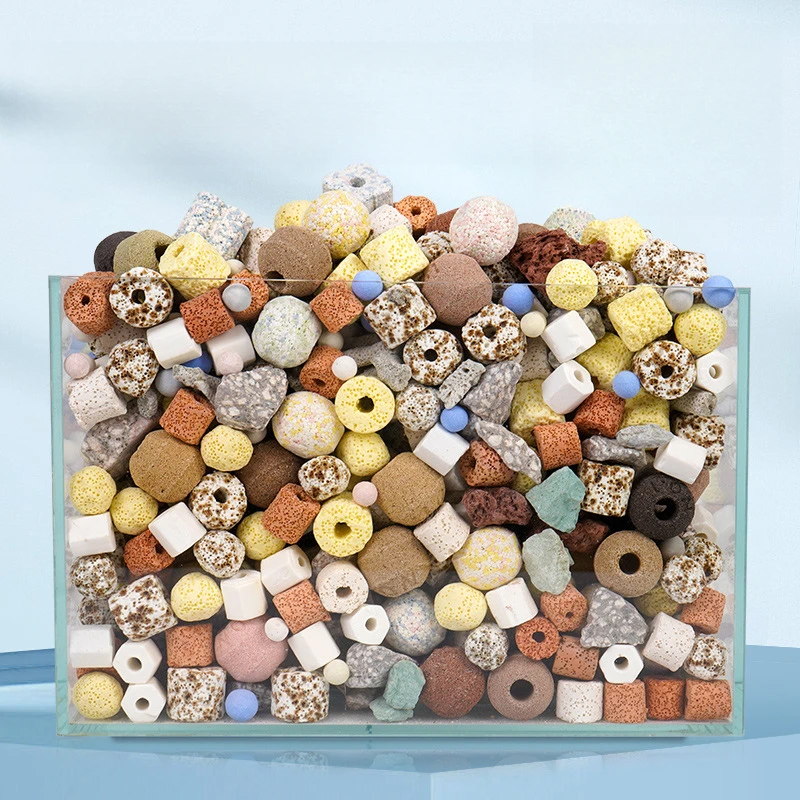 新款水族鱼缸石英球纳米生化球净水培菌过滤器除异味硝化细菌滤材