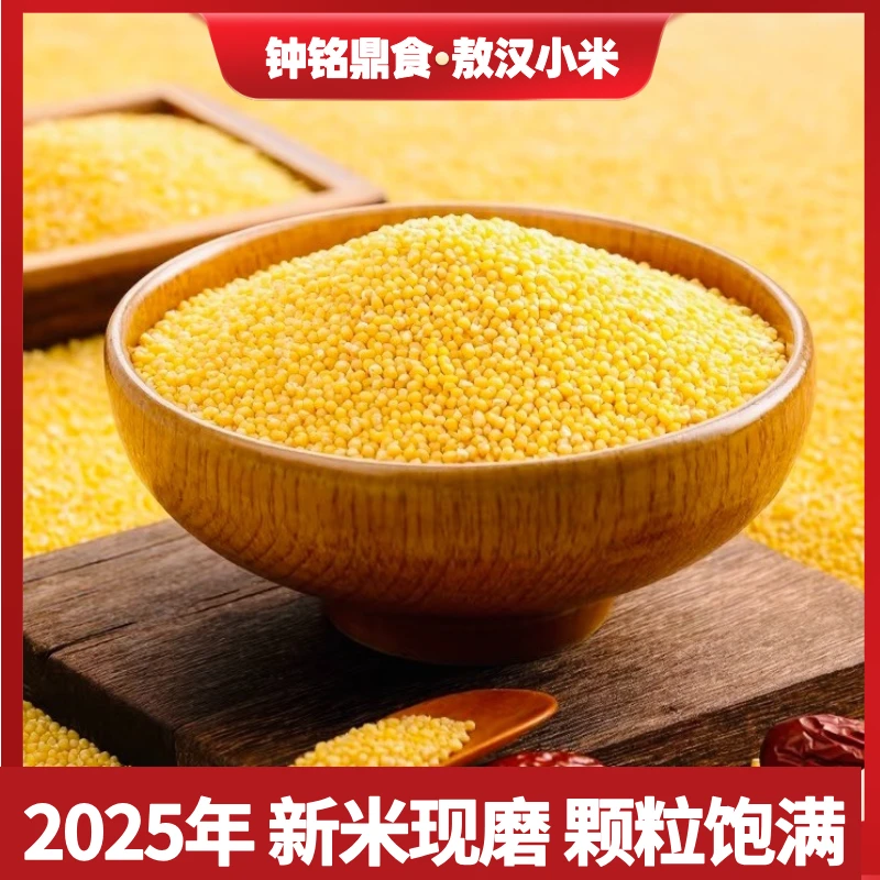 2025年新米现磨敖汉黄小米金苗K1色泽金黄5斤*1袋H【支持试吃一斤】