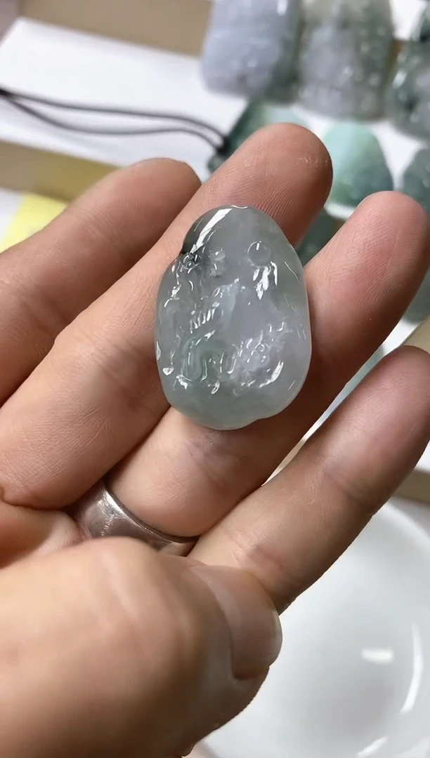 颈饰未镶嵌翡翠20天然缅甸翡翠A货