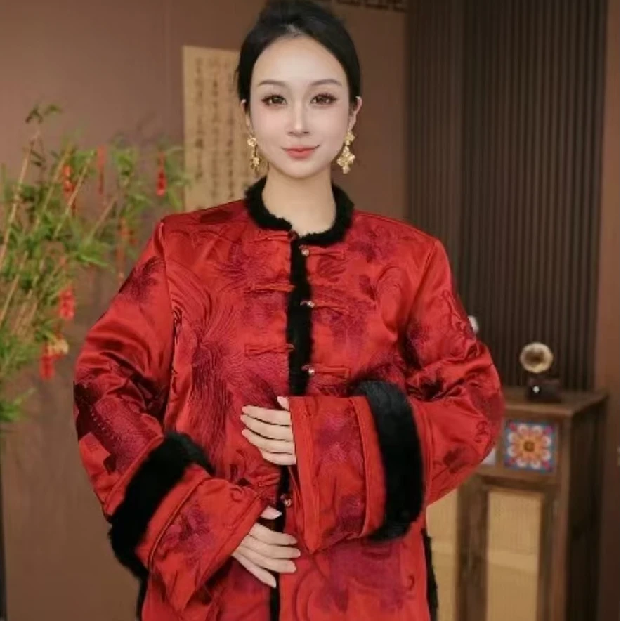 【凤中有象】重磅刺绣国风冬款加厚外套2024B2150辛迪