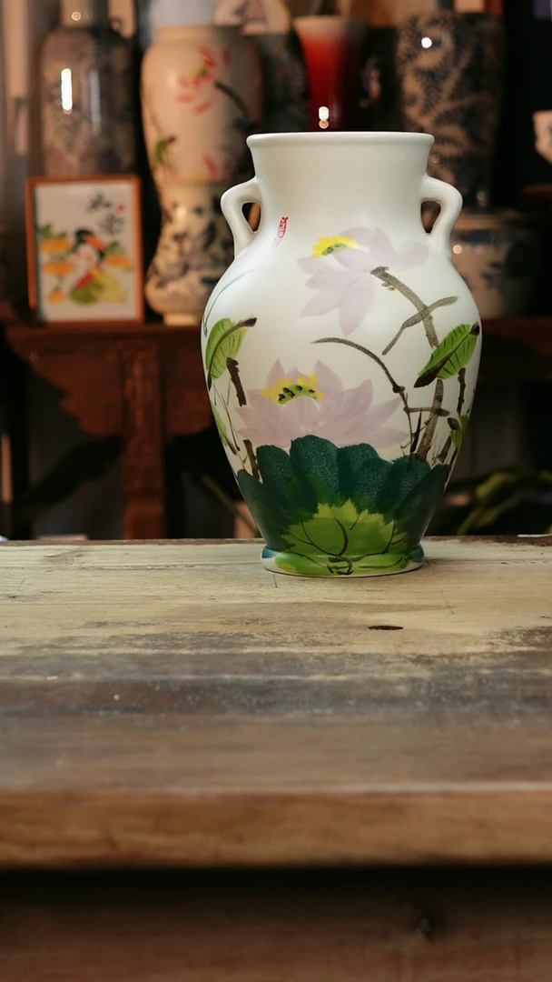 【闪购商品】瓷片景德镇纯手工釉下彩精品花瓶