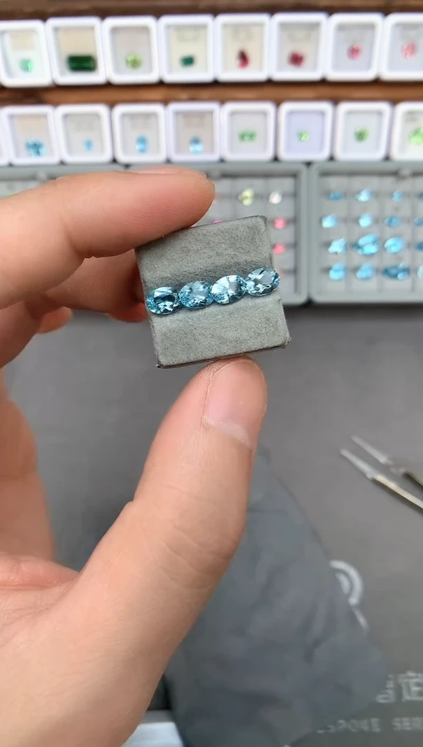 【闪购商品】定制海蓝宝石裸石未镶嵌多样性发货一颗
