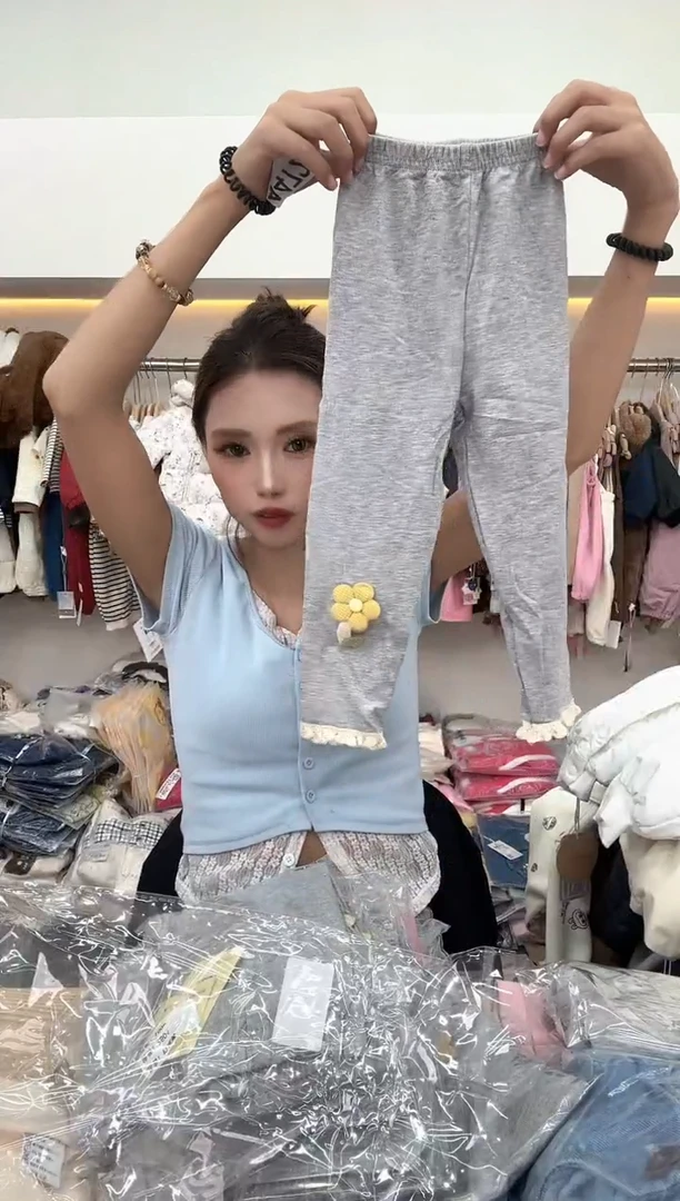 腈纶灰色打底裤90码