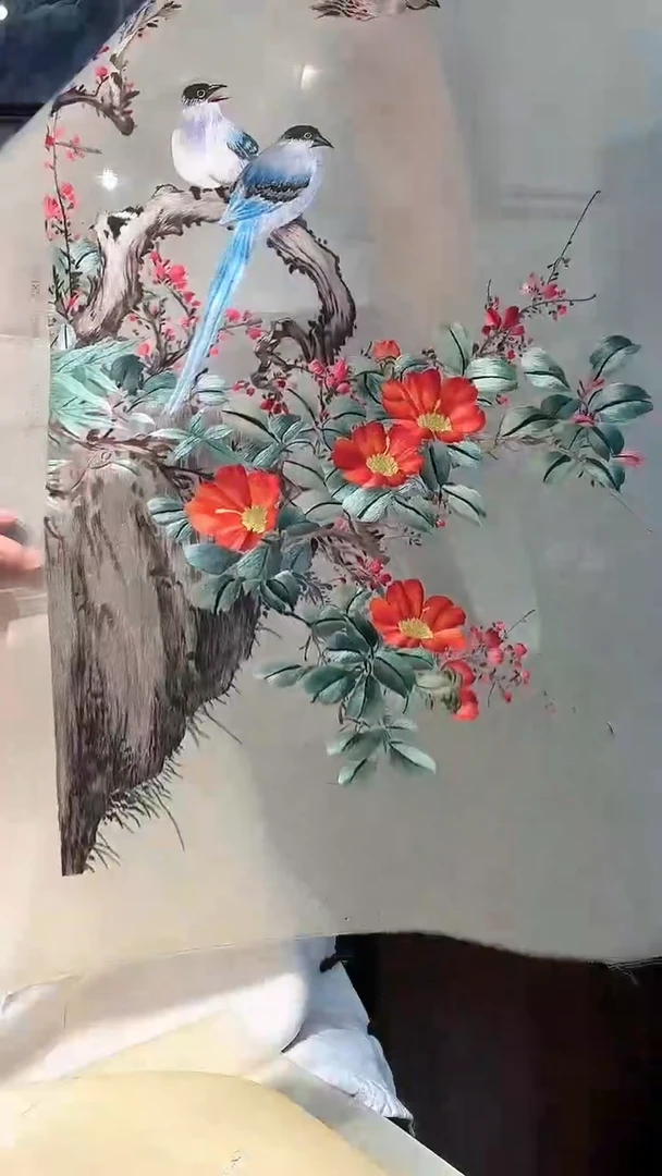 刺绣非遗苏绣手工刺绣绣片