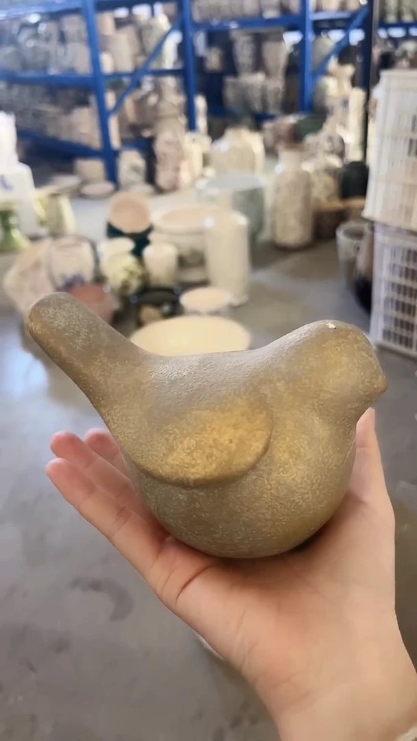 【闪购商品】陶瓷小鸟摆件
