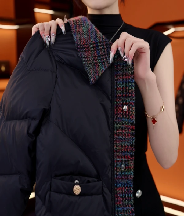 【甄选大朵鸭绒】2025专柜正品高端气质羽绒服时尚锁温百搭显瘦外套