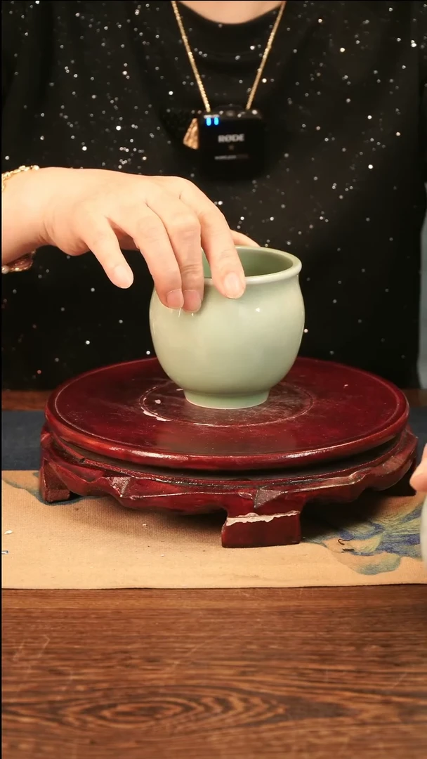 纯手工 梅青 小缸